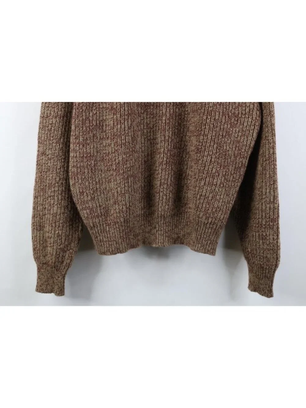 Vintage 90s Streetwear Mens Size XL Blank Chunky Ribbed Knit Crewneck Sweater